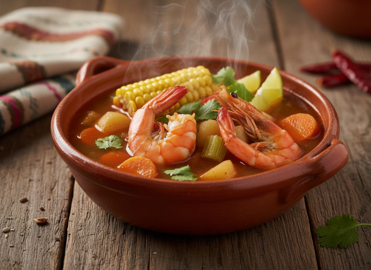 Caldo de camarón