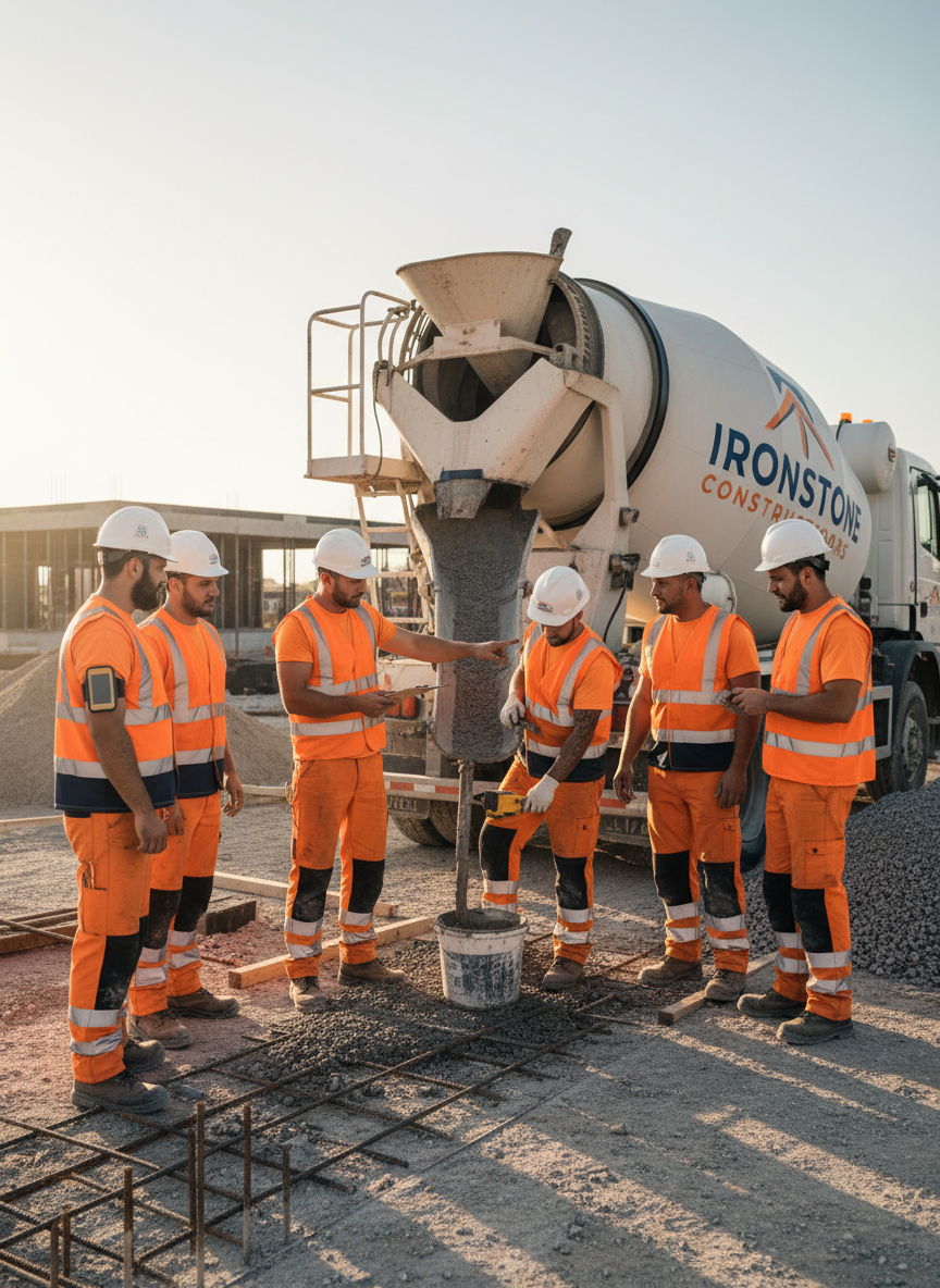Equipo de trabajo en obra