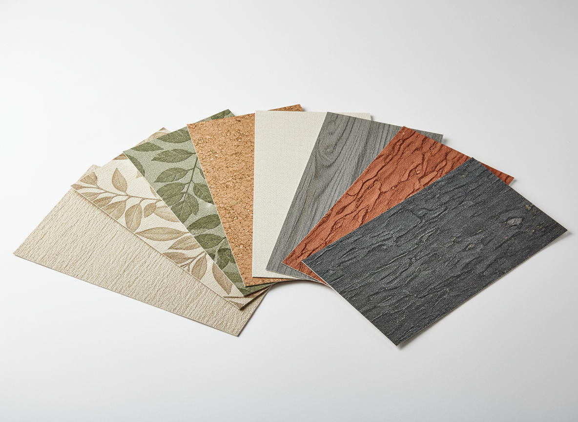 Papel tapiz decorativo en recámara