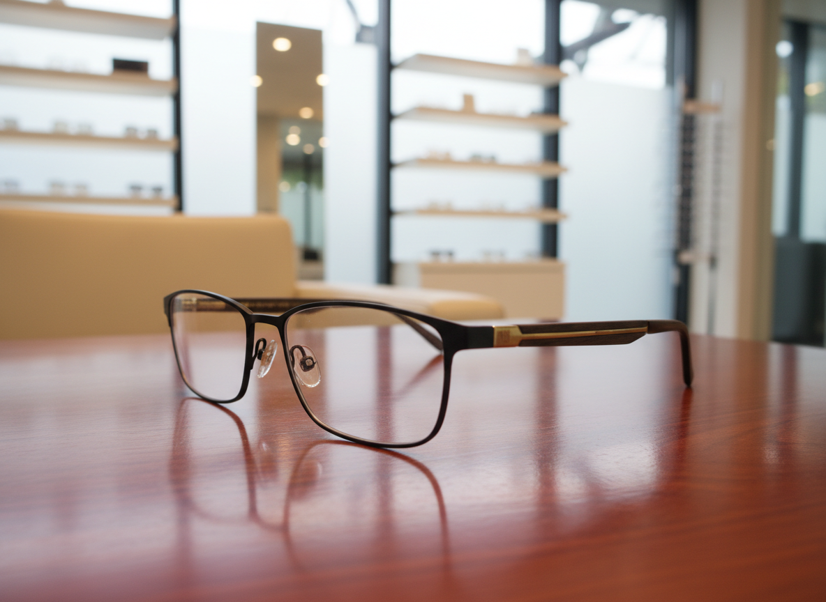 Gafas de diseño en exhibición