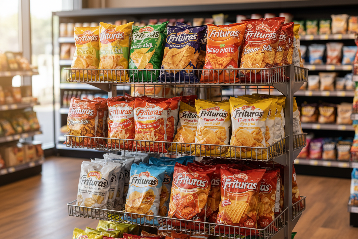 Paquetes de frituras y snacks