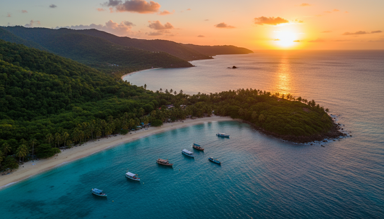 Aerial view of Grenada