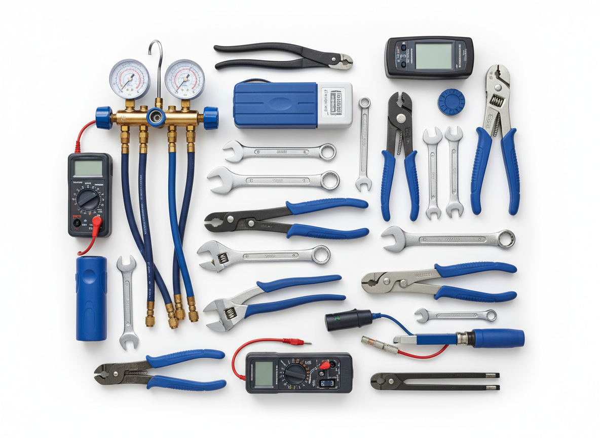 Herramientas profesionales de aire acondicionado
