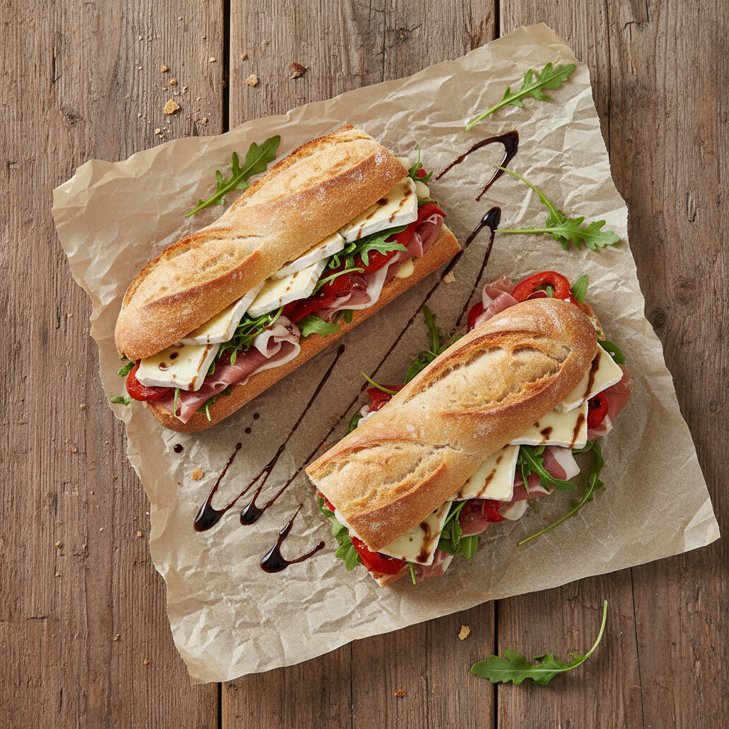 Baguette artesanal con ingredientes premium