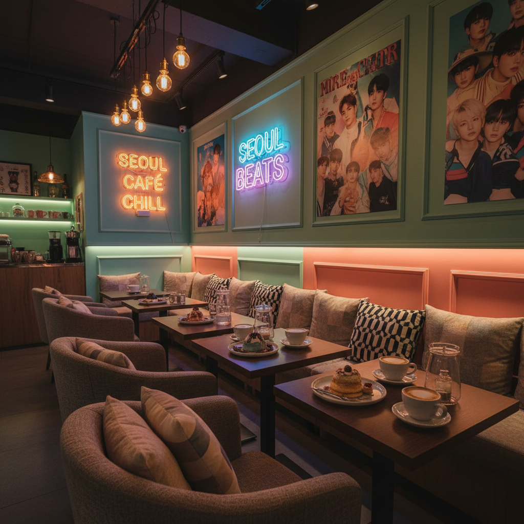Seoksoon Kpop & Coffee cafe interior