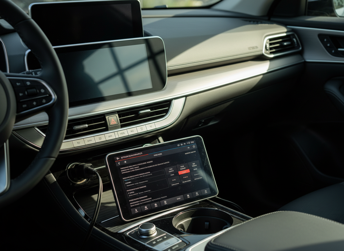 Herramienta de diagnóstico de coche conectada al vehículo