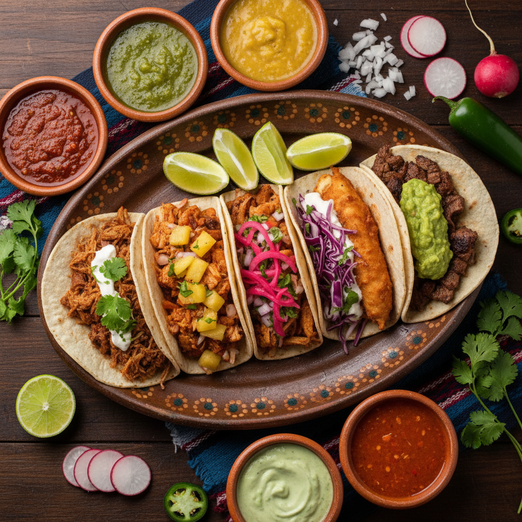 Variedad de tacos