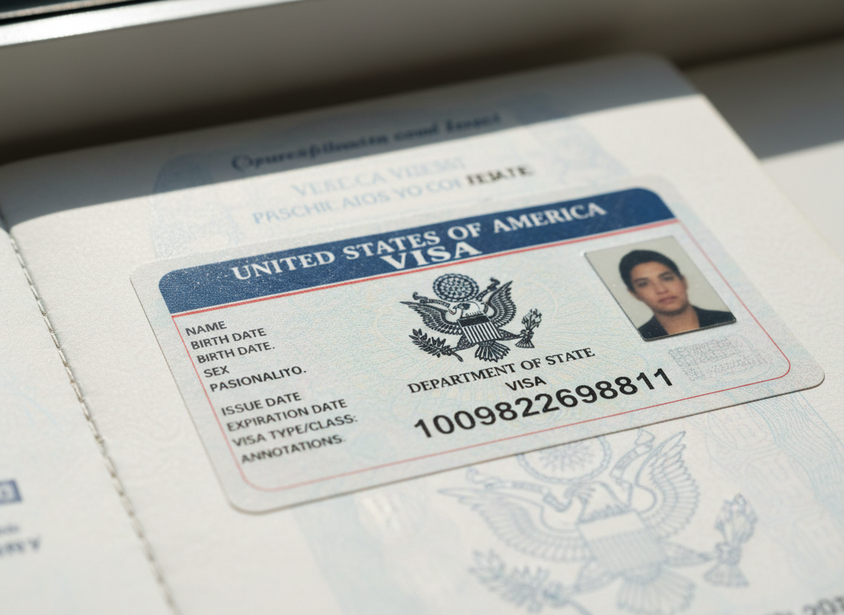 Visa americana en pasaporte